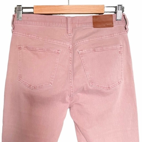Madewell Jeans 9” High Riser Skinny Skinny Crop Dusty Pink Wash Size 27 | 4 - Picture 5 of 12